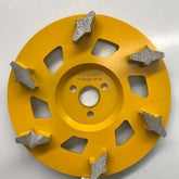 Tornado 7" Satellite Wheel 6 Star 25 Grit Hard Floor