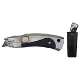 Fixed Fast Lock Utility Knife - Rubber Grip - With Holster