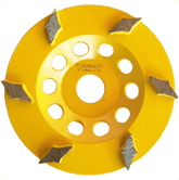 Tornado 5" Grinder Wheel 6 Seg Star 25 Grit