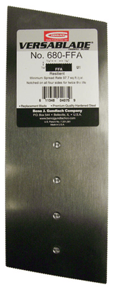 Trowel Versablade U Notch 0.8mm