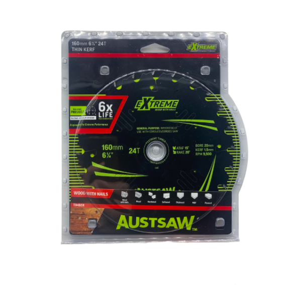 Austsaw Extreme Blade 255mm x 30mm Bore 40T TBPP2553040